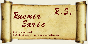 Rusmir Sarić vizit kartica